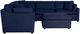 Mazin Furniture Howerton 2-Piece Blue Modular Sectional Set -1