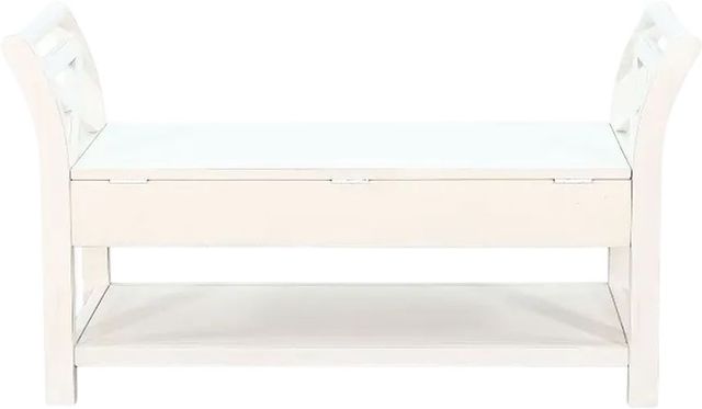 Sunny Designs™ Marble White 48" Accent Bench with Storag-3