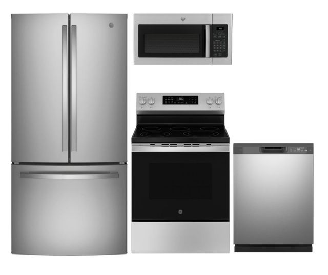 GE 4 Piece Stainless Steel Kitchen Package-0