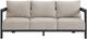 Elements International Playa Dark Gray/Olefin Beige Fabric/Metal Outdoor Sofa-2