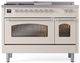 Ilve® Nostalgie II Series 48" Antique White Pro Style Dual Fuel Range-0