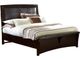 Vaughan-Bassett Transitions Merlot King Upholstered Footboard-0