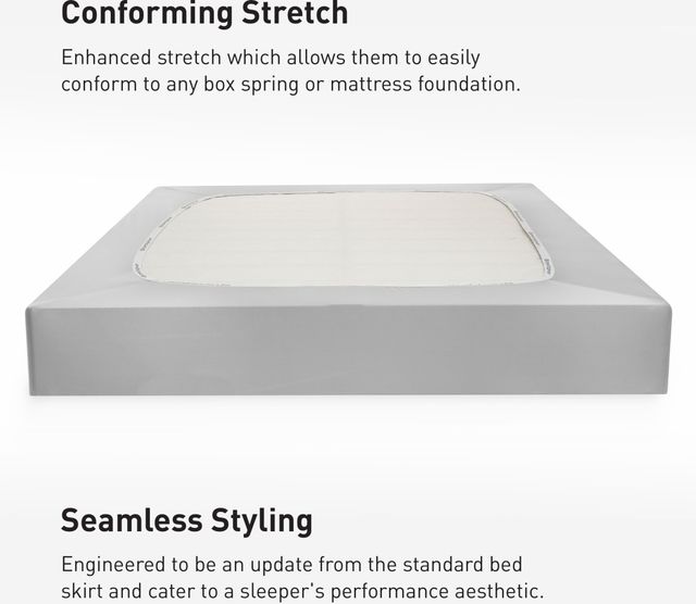 BEDGEAR® Dri-Tec® Light Gray King Foundation Cover-3
