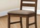 Monarch Specialties Inc. 2-Piece Antique Cherry/Brown 38" Upholstered Dining Side Chairs Set-1