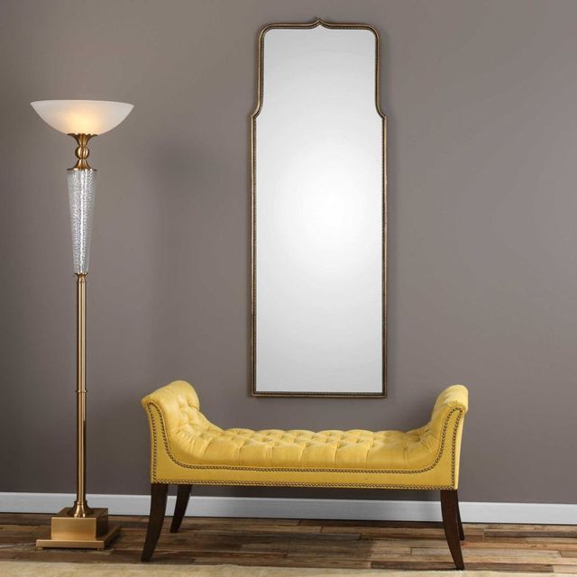 Uttermost® Adelasia Antiqued Gold Leaf Mirror-1