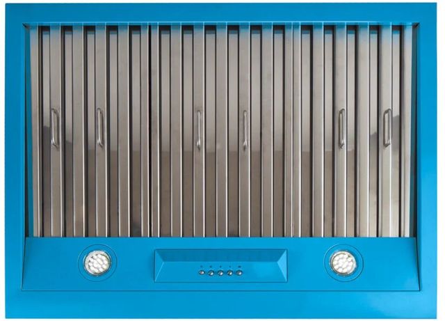 Unique® Appliances Classic Retro 30" Robin Egg Blue Under Cabinet Range Hood-2