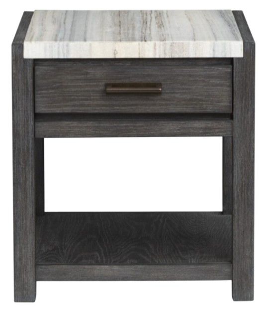 Magnussen Home® Plum Creek Black Rectangular End Table-1