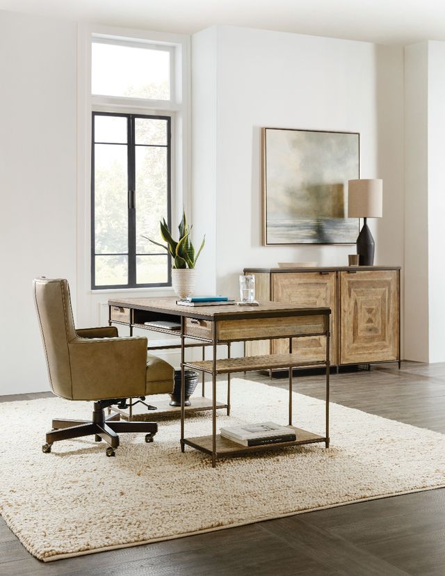 Hooker® Furniture Saint Armand Antique Bronze/Light Natural Writing Desk-1