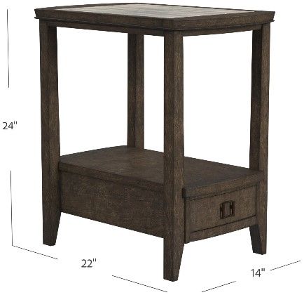 Null Furniture Woodmill Sable Chairside End Table-3