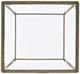 Hooker® Furniture Melange Laureng Glass Top End Table with Gold Base-2
