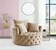 ACME Furniture Zunyas Beige Swivel Accent Chair-1