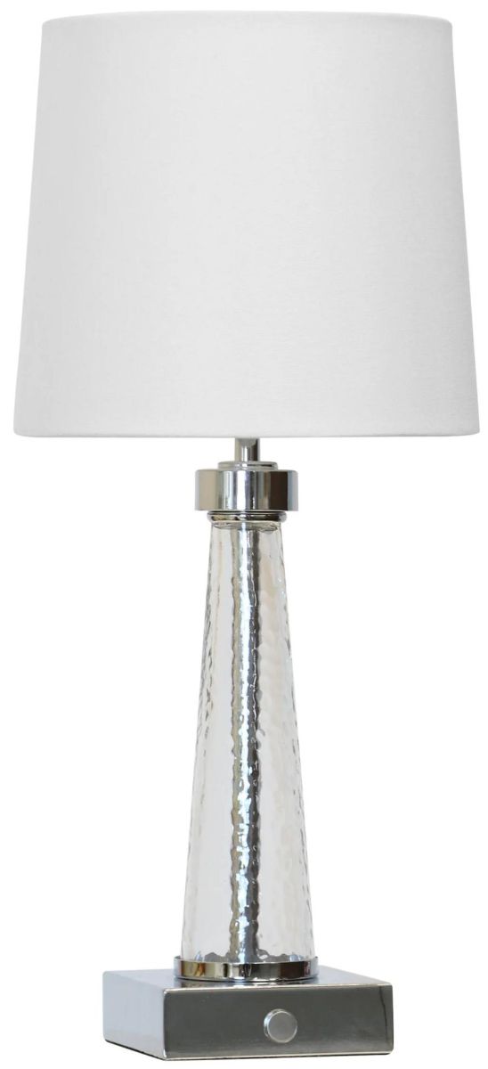 Stylecraft Chrome Portable Rechargeable LED Lamp-0