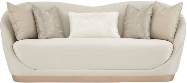 Michael Amini® La Rachelle Chardonnay/Medium Champagne Sofa-2