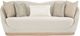 Michael Amini® La Rachelle Chardonnay/Medium Champagne Sofa-2