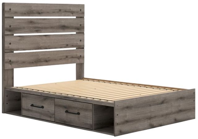 Signature Design by Ashley® Graystorm Brown/Gray Twin Panel Storage Bed-3