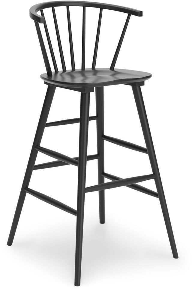 Signature Design by Ashley® Otaska Black Bar Stool-0