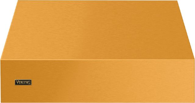 Viking 5 Series 36"W x 18"H Daffodil Wall Mounted Range Hood with Brushed Brass Trim-0
