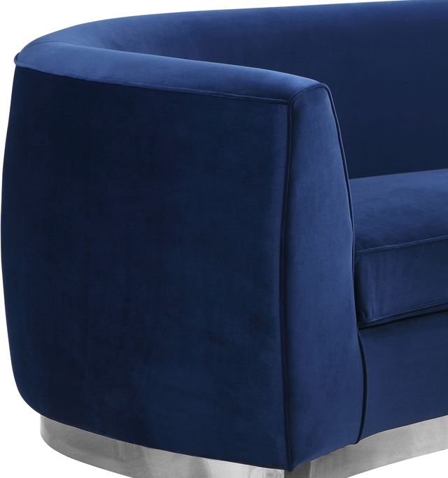 Meridian Furniture Julian Navy/Chrome Velvet Chair-2