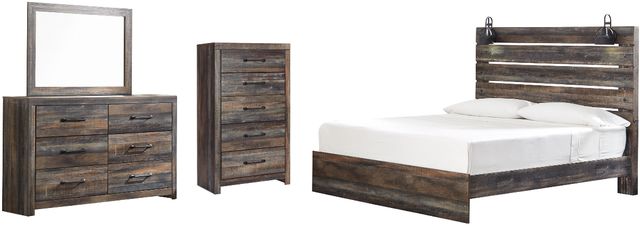 Signature Design by Ashley® Drystan 4-Piece Multi King Panel Bed Set-0