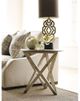 Kincaid Furniture Trails Colton Highlands Round Lamp Table with Willow Base-1