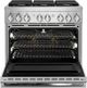 JennAir® NOIR™ 36" Stainless Steel Pro Style Dual Fuel Range-1