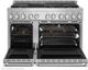 JennAir® Noir™ 48" Stainless Steel Pro Style Natural Gas Range with Grill-1
