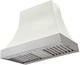 AGA Cascade 36" White Wall Mounted Range Hood  with Brushed Nickel Trim-0