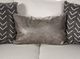 Furniture of America® Hyde Park Gray Oversized Sofa with Pillows-5