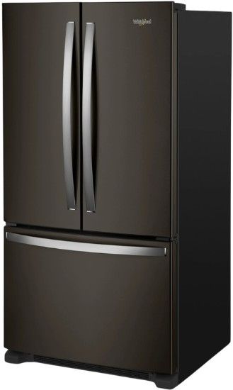 Whirlpool® 36" 20.0 Cu. Ft. Fingerprint Resistant Black Stainless Steel Counter Depth French Door Refrigerator-3