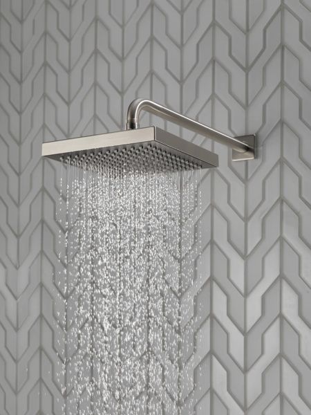 Delta Universal Showering Components Stainless Single-Setting Raincan Shower Head-3