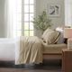 Olliix by True North by Sleep Philosophy Tan Solid King Cozy 100% Cotton Flannel Printed Sheet Set-3