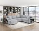 Homelegance® Pompano 4-Piece Gray Left-Arm Facing Sectional and Chaise-1