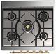 Ilve® Majestic III 30" Custom Pro Style Dual Fuel Liquid Propane Range with Solid Door and Brass Trim-2