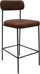 International Furniture Direct Salamanca Chocolate Brown Upholstered Barstool-0