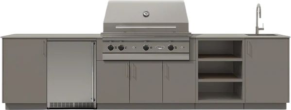 Urban Bonfire® Breeze 42 141" Clay Outdoor Kitchen-0