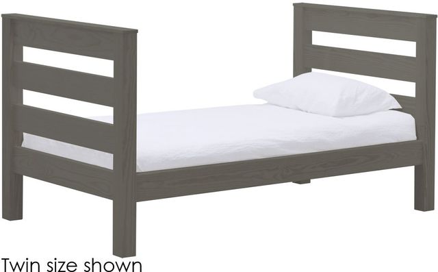 Crate Designs™ Furniture TimberFrame Graphite Queen Lower Bunk Bed-0