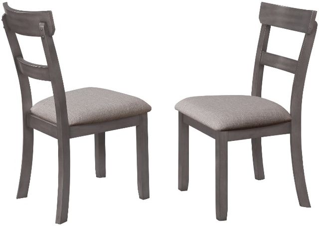 Crown Mark Henderson 5-Piece Grey Dining Table Set-2