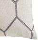 Olliix by Madison Park Brooklyn Grey 20x20" Metallic Geo Embroidered Pillow Pair-1