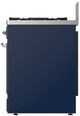 Ilve® Majestic III 30" Midnight Blue Pro Style Dual Fuel Natural Gas Range with Solid Door and Chrome Trim-3