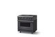 Viking® 7 Series 36" Cast Black Pro Style Natural Gas Range with 12" Reversible Griddle-2