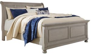 Signature Design by Ashley® Lettner Light Gray Queen Sleigh Bed