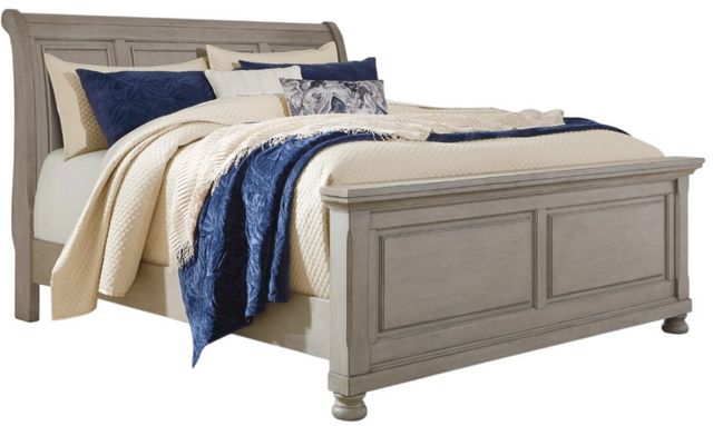 Signature Design by Ashley® Lettner Light Gray Queen Sleigh Bed