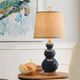 Stylecraft Blue Glass Table Lamp-4