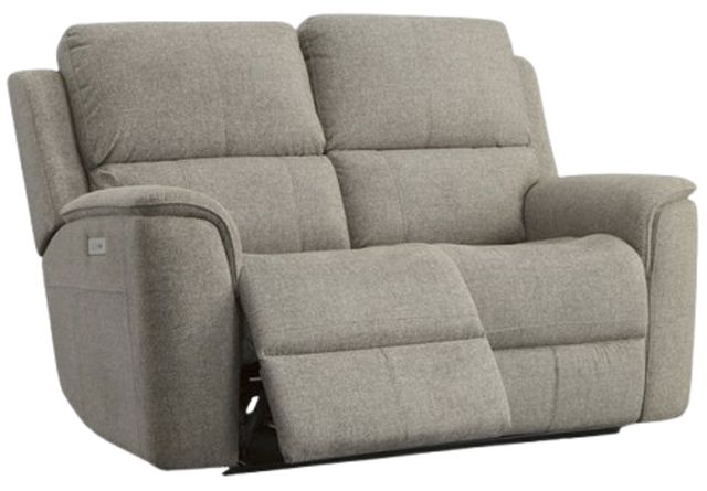 Flexsteel® Henry Fog Power Reclining Loveseat with Power Headrests and Lumbar-1