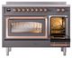 Ilve® Nostalgie II Noblesse 48'' Graphite Matte Pro Style Induction Range with Copper Trim-4