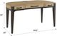 Emerald Home Sutton Place Caramel Desk with Cocoa Base-2