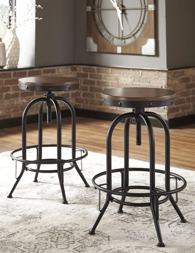 Signature Design by Ashley® Valebeck Black/Brown Bar Stool-4