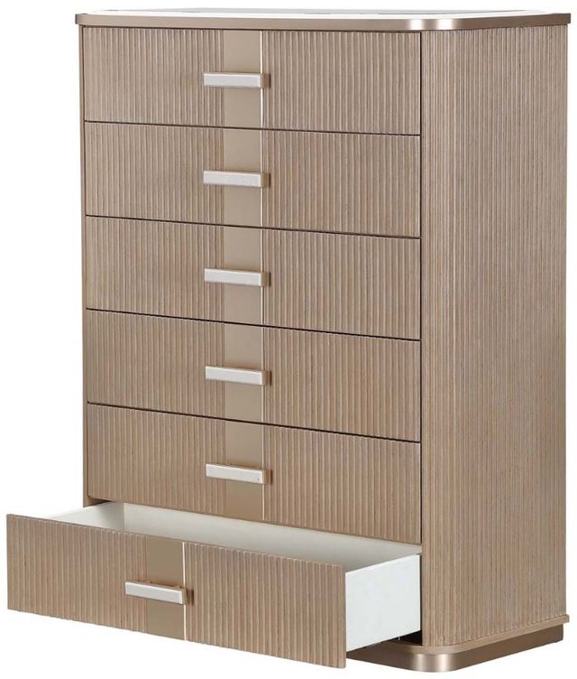 Michael Amini® West Kensington Sea Salt Caramel Highboy Chest-1