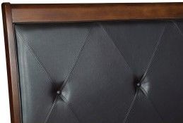 Mazin Furniture Cotterill Dark Cherry/Black Eastern King Bed-2