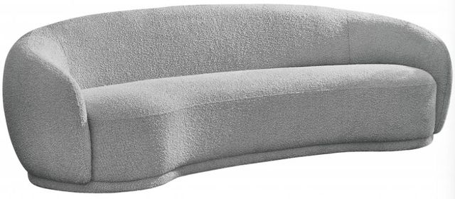 Meridian Furniture Hyde Grey Boucle Fabric Sofa-0